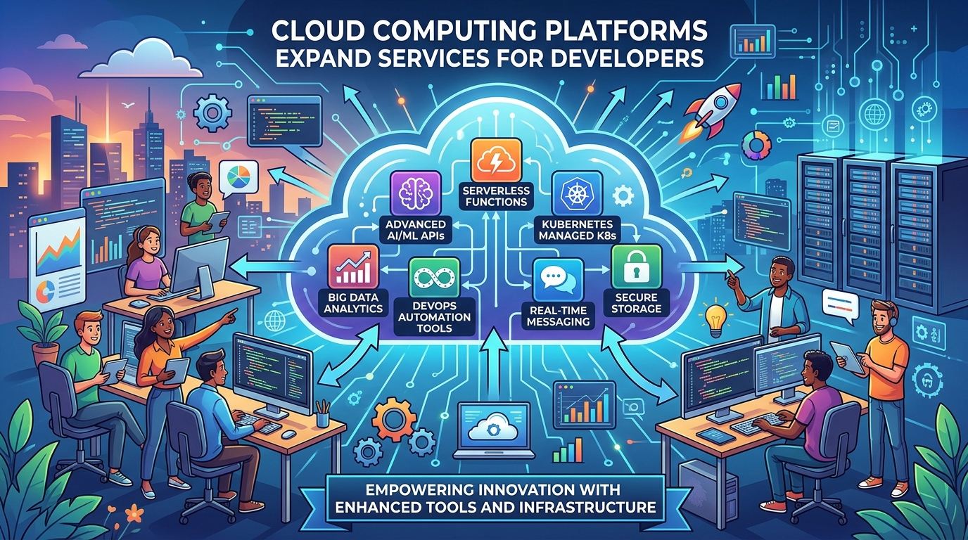 Cloud Computing Platforms Expand Services For Developers