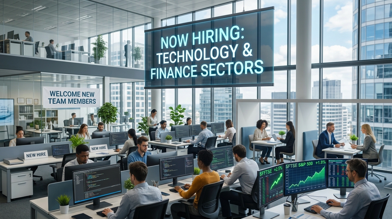Companies Increase Hiring In Technology And Finance Sectors