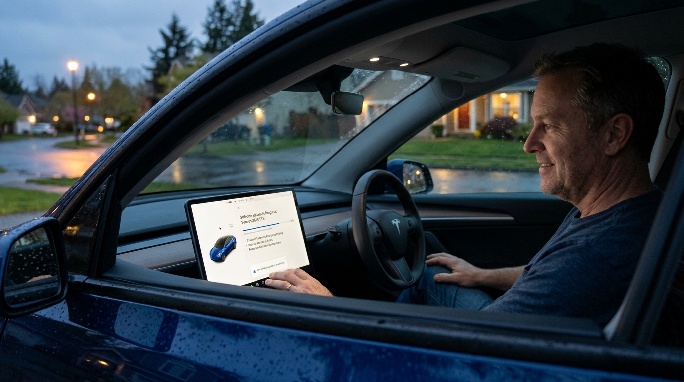 Electric Vehicle Software Updates Improve Driver Safety