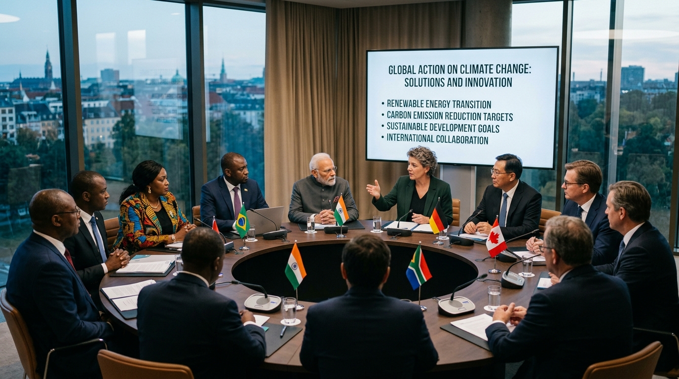 Global Leaders Meet To Discuss Climate Change Solutions