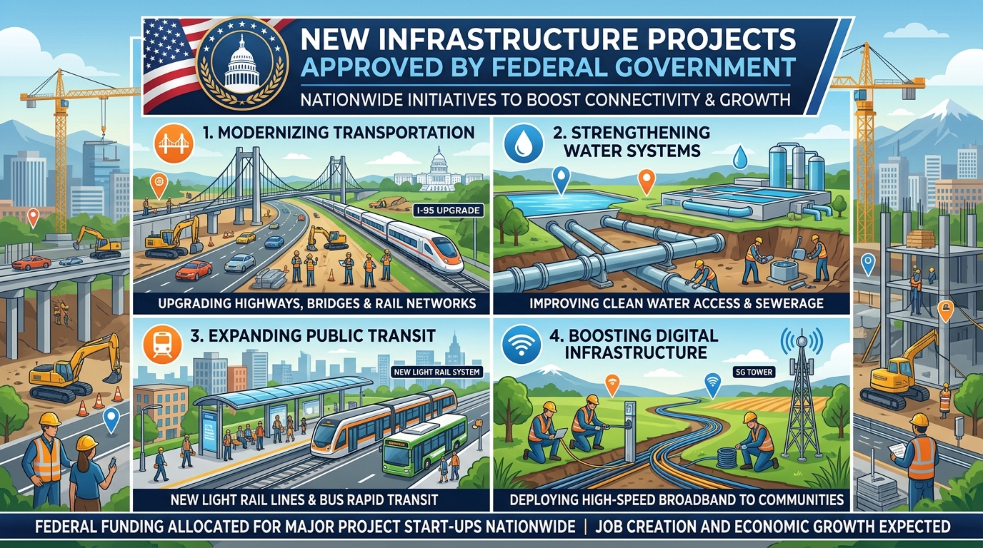 New Infrastructure Projects Approved By Federal Government